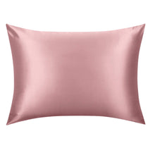 Load image into Gallery viewer, Pink Silk Pillowcase - USA Standard Size - Zip Closure
