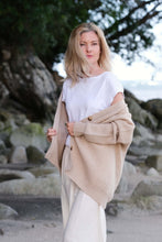 Load image into Gallery viewer, Luxe Relaxed Fit Cashmere Cardigan - Beige