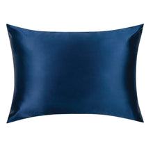 Load image into Gallery viewer, Navy Blue Silk Pillowcase - King - Zip Closure
