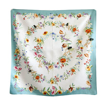 Load image into Gallery viewer, Bloom & Breeze Pure Mulberry Silk Square Scarf Bandana