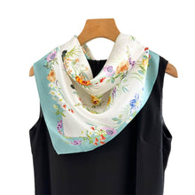 Load image into Gallery viewer, Bloom & Breeze Pure Mulberry Silk Square Scarf Bandana