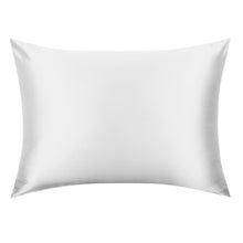 Load image into Gallery viewer, Ivory White Silk Pillowcase-  NZ Standard Size - Zip Closure
