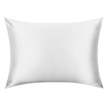 Load image into Gallery viewer, Ivory White Mulberry Silk Pillowcase – King Size, Zip Closure