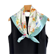 Load image into Gallery viewer, Bloom & Breeze Pure Mulberry Silk Square Scarf Bandana