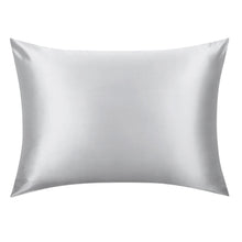 Load image into Gallery viewer, Silver Silk Pillowcase - King - Zip Closure
