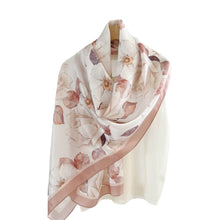 Load image into Gallery viewer, Dusky Rose Pure Mulberry Silk Extra Large Long Scarf