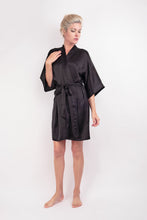 Load image into Gallery viewer, 100% Mulberry Silk Kimono Robe - Champagne