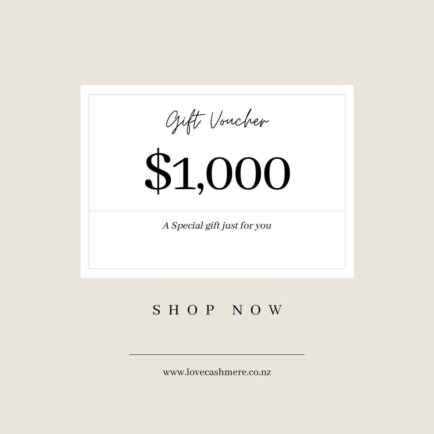 $1000 LS Silk gift voucher card – LS Silk NZ
