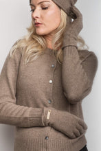 Load image into Gallery viewer, Cashmere Fine Knit Gloves - Chestnut