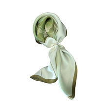 Load image into Gallery viewer, Ginkgo Grace Pure Mulberry Silk Scarf Bandana