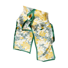 Load image into Gallery viewer, Sunny Daffodil Pure Mulberry Silk Long Scarf Silk Twilly