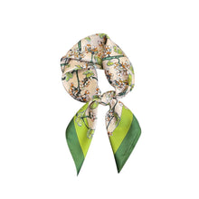 Load image into Gallery viewer, Butterfly Orchard Pure Mulberry Silk Square Scarf Bandana
