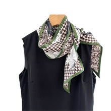 Load image into Gallery viewer, Modern Rose Pure Mulberry Silk Long Scarf Silk Twilly