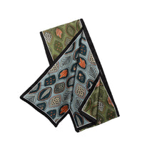 Load image into Gallery viewer, Greenery Delight Pure Mulberry Silk Long Scarf Silk Twilly