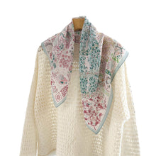 Load image into Gallery viewer, Secret Meadow Pure Mulberry Silk Square Scarf Bandana