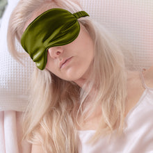 Load image into Gallery viewer, Silk Sleep Eye Mask - Olive