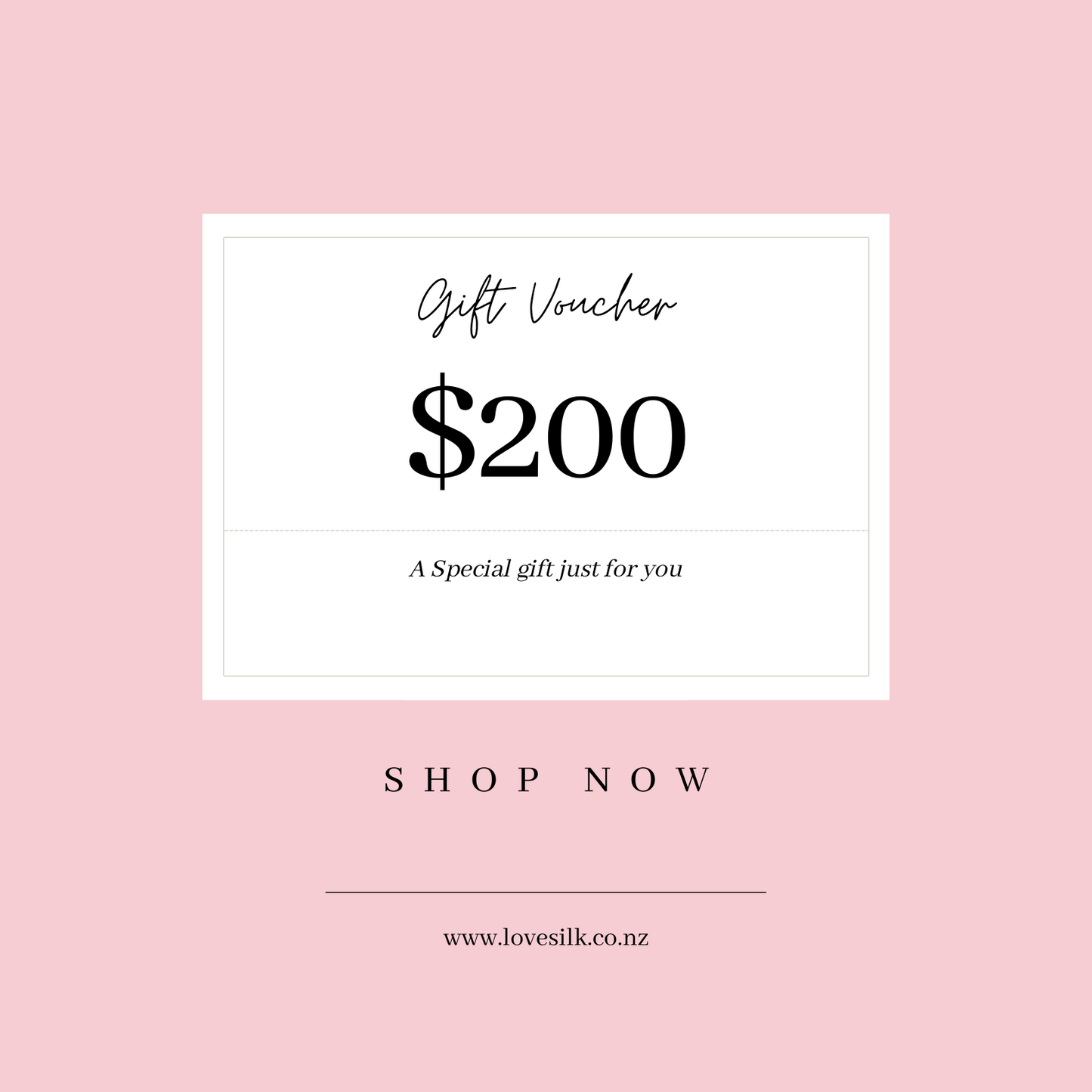 Lovesilk Online Gift Card - Lovesilk.co.nz