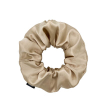 Load image into Gallery viewer, Premium Mulberry Silk Scrunchie - Champagne Gold - Extra Large - Lovesilk.co.nz
