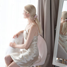 Load image into Gallery viewer, 3 Pack Premium Mulberry Silk Scrunchies - Pink - Medium - Lovesilk.co.nz