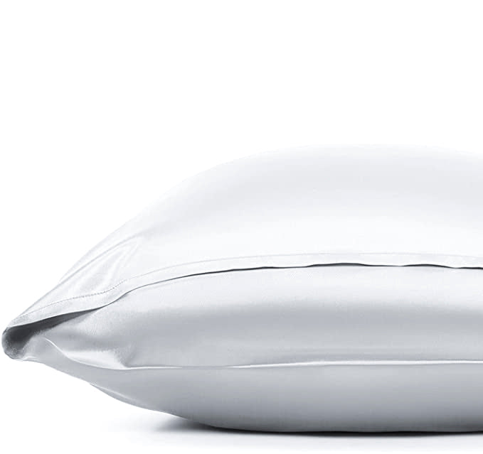 Side view of ivory silk pillowcase showing envelope opening – LS Silk NZ