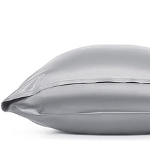 Load image into Gallery viewer, Silver Mulberry Silk Pillowcase – NZ Standard Size (Queen), Envelope Closure