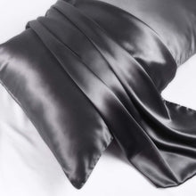 Load image into Gallery viewer, Silk Pillowcase - Grey - Queen - LOVESILK NZ