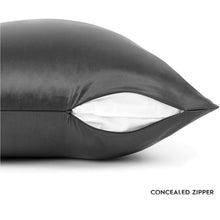 Load image into Gallery viewer, Silk Pillowcase - Grey - Queen - LOVESILK NZ