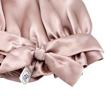 Load image into Gallery viewer, Double Layer Women Silk Hair Bonnet 100% Mulberry Silk - Pink - Medium to Large - Lovesilk.co.nz