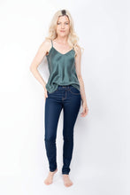 Load image into Gallery viewer, 100% Mulberry Silk Camisole - Urban Green - Lovesilk.co.nz