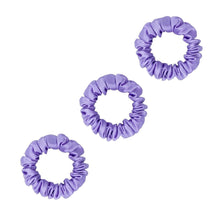 Load image into Gallery viewer, 3 Pack Premium Mulberry Silk Scrunchies - White - Small - Lovesilk.co.nz
