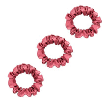Load image into Gallery viewer, 3 Pack Premium Mulberry Silk Scrunchies - Pink - Small - Lovesilk.co.nz

