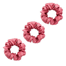 Load image into Gallery viewer, 3 Pack Premium Mulberry Silk Scrunchies - Pink - Medium - Lovesilk.co.nz
