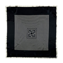 Load image into Gallery viewer, Geometric Square Pure Mulberry Silk Scarf Bandana
