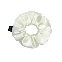 Load image into Gallery viewer, Premium Mulberry Silk Scrunchie - White - Extra Large - Lovesilk.co.nz