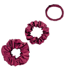 Load image into Gallery viewer, Silk Scrunchies Trio - Sage - Mini, Small, Medium