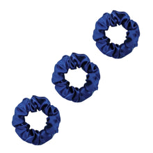 Load image into Gallery viewer, 3 Pack Premium Mulberry Silk Scrunchies - Champagne Gold - Medium - Lovesilk.co.nz
