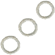 Load image into Gallery viewer, 3 Pack Premium Mulberry Silk Scrunchies - Champagne Gold - Mini - Lovesilk.co.nz