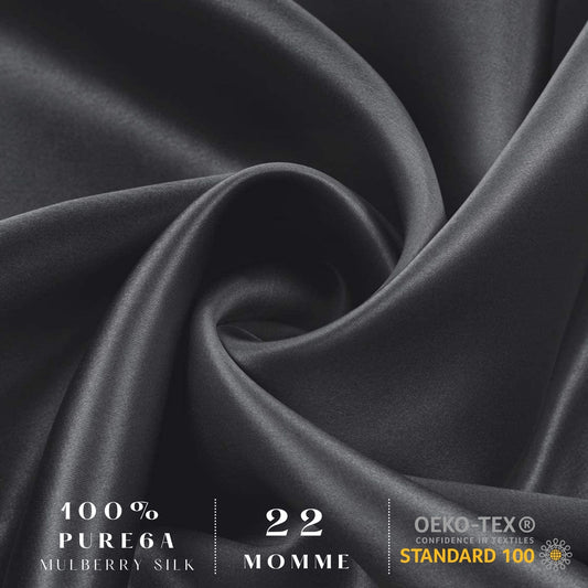 Silk Pillowcase - Grey - Queen - Lovesilk.co.nz