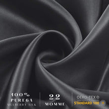 Load image into Gallery viewer, Silk Pillowcase - Grey - Queen - Lovesilk.co.nz