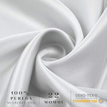 Load image into Gallery viewer, Silk Pillowcase - Silver - Queen - Lovesilk.co.nz