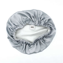 Load image into Gallery viewer, Double Layer Mulberry Silk Bonnet Hair Bonnet for Women - Silver - Lovesilk.co.nz