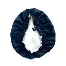 Load image into Gallery viewer, Double Layer Mulberry Silk Bonnet Hair Bonnet for Women - Black - Lovesilk.co.nz
