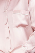 Load image into Gallery viewer, Women Classical Lightweight Mulberry Silk Sleep Shirt Loungewear Sleep Dress - Pink