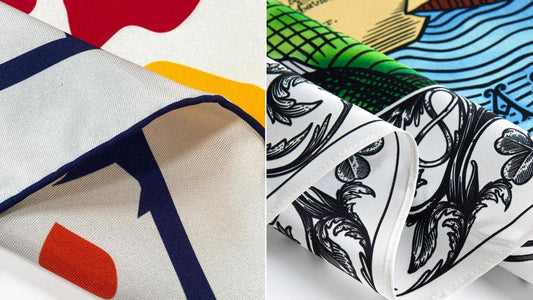 Hand-rolled vs machine hem on silk scarf