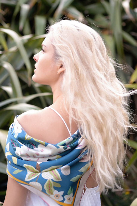 LoveSilk Unveils "Summer Bloom" - A Silk Scarf Masterpiece by Artist Sarah Thorpe