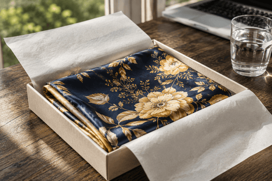 Corporate gifting with custom silk scarves