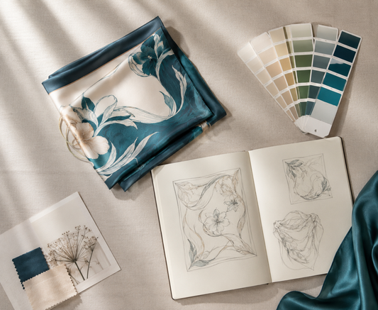 Custom silk scarf development
