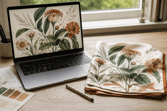 Designing for silk printing on screen vs fabric