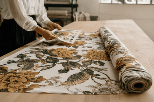 Digital printing on silk scarves