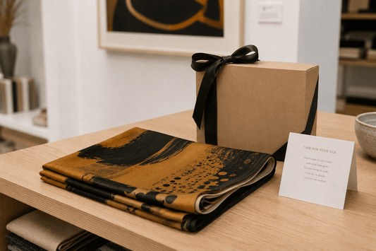 Custom silk scarves for museum gift shops